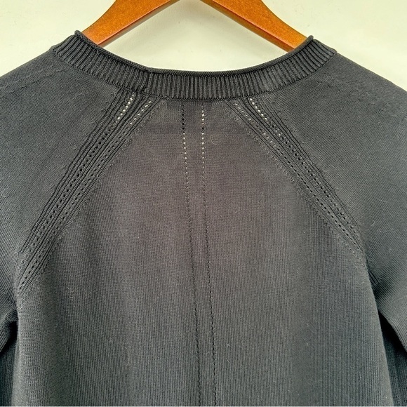 Talbots cardigan  with v-neck, long sleeves, raglan, button front, straight cut - Picture 10 of 12